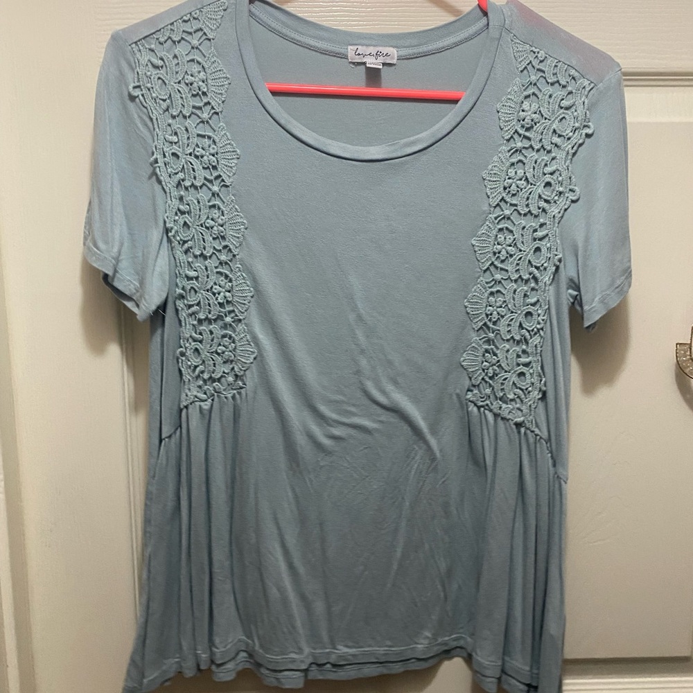 Light blue blouse